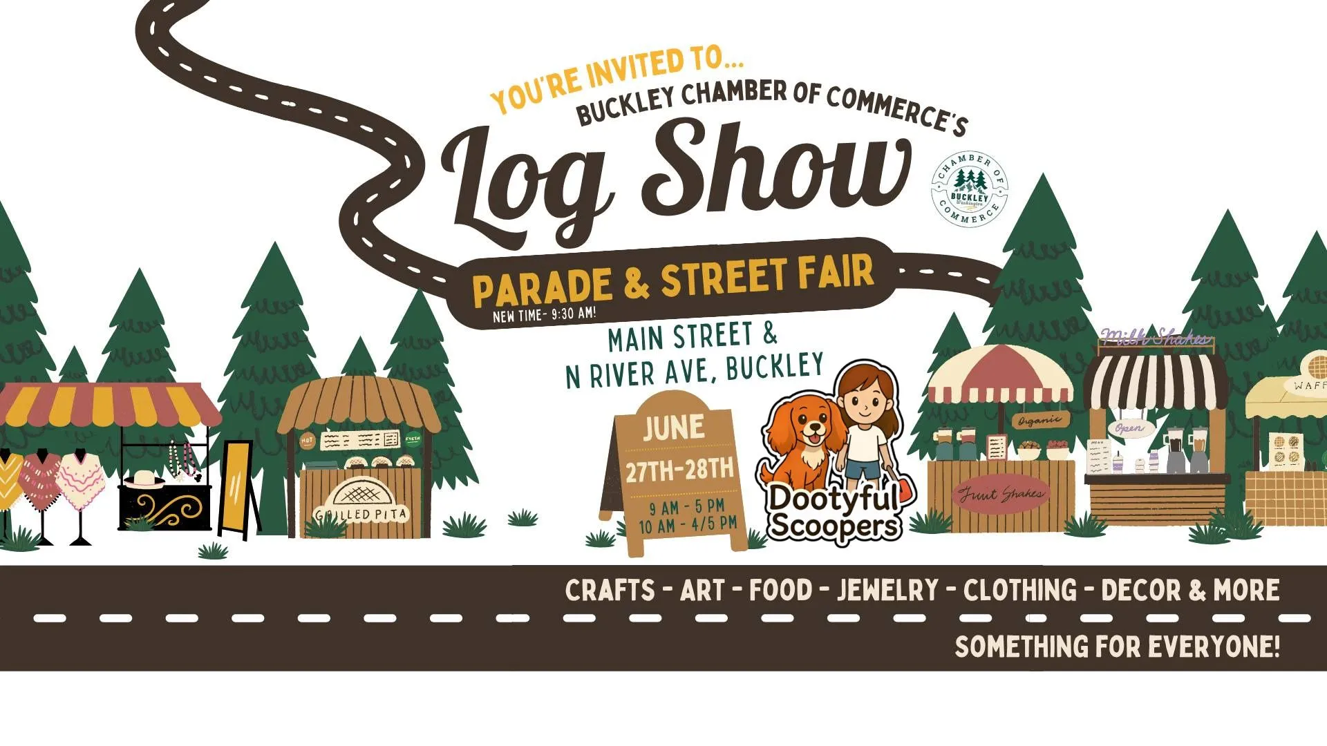 Buckley Log Show 2026 – Parade & Street Fair, June 27–28, Buckley WA